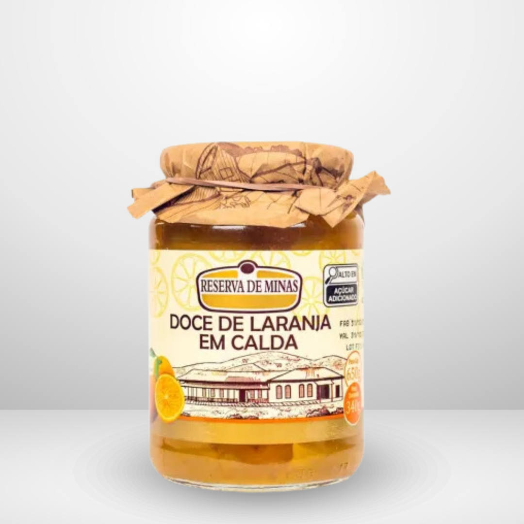 Reserva de Minas Orange Jam in Syrup/ Doce de Laranja en Calda 650g