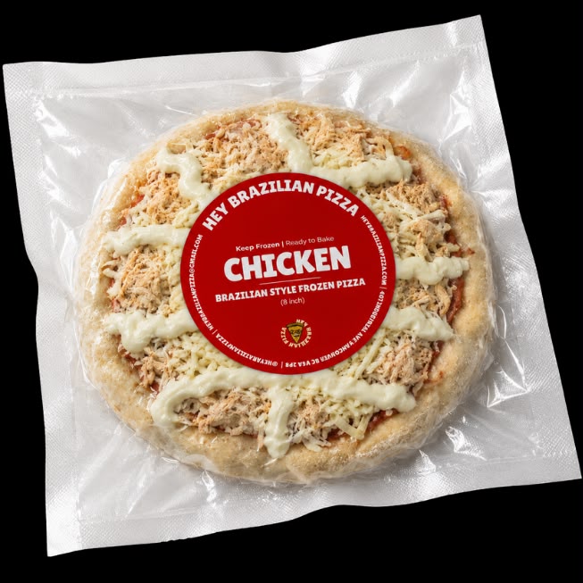 Hey Brazilian Pizza Chicken w/ Creamy Cheese 8in