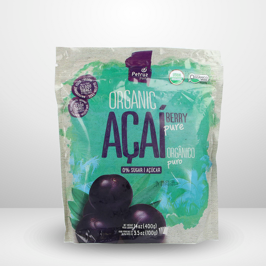 Petruz Organic Acai Berry Pure/Acai Puro 400 Gr