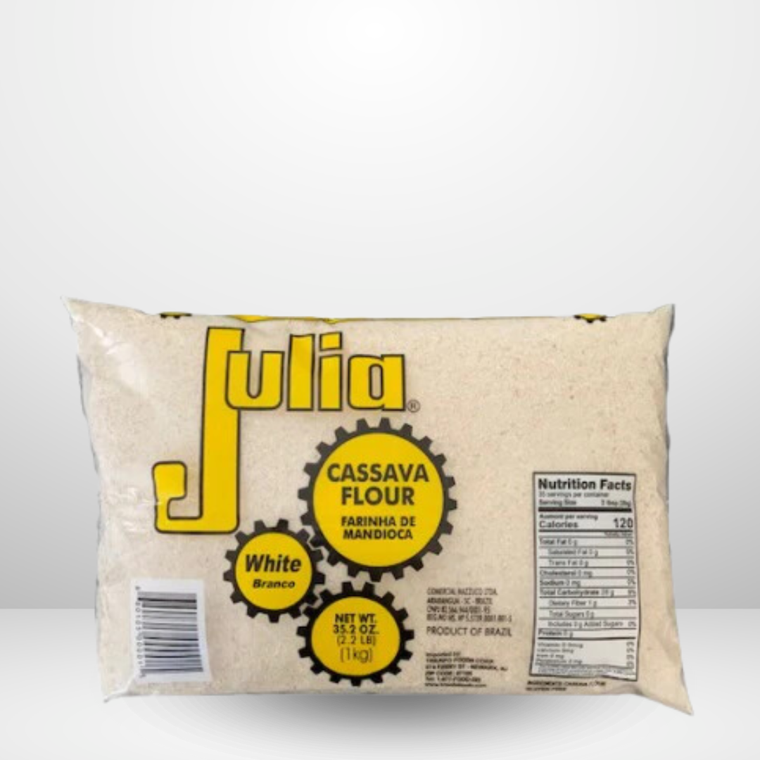 Julia Cassava Flour/Farinha Mandioca Crua 1 Kg