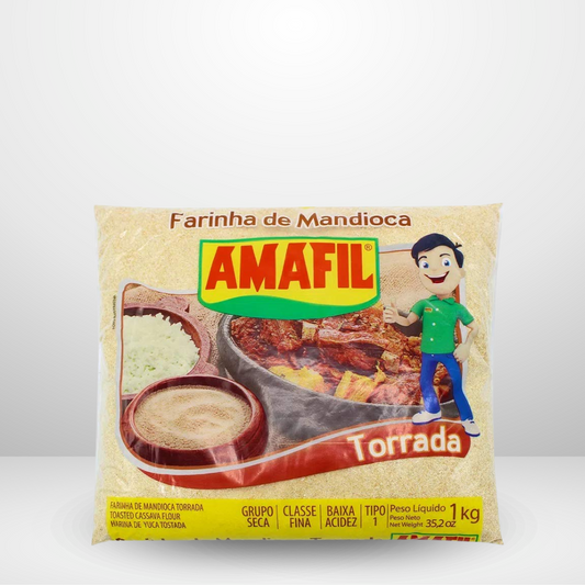 Amafil Toasted Cassava Flour/Farinha Mandioca Torrada 1 Kg