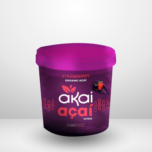 Akai Acai Sorbet w/Strawberry/ Sorvete de Acai c/Morango 220ml