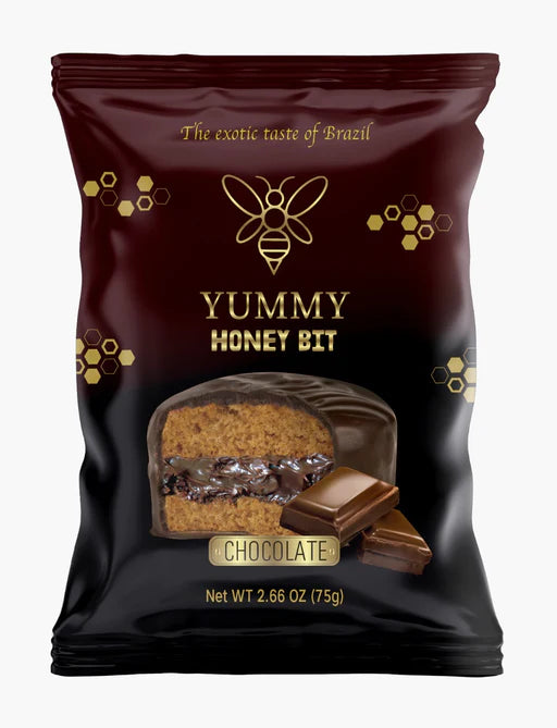 Yummy Honey Bit Chocolate/Bolo de Mel Recheado c/Chocolate 75 Gr