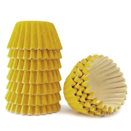Vipel Paper Cups for Sweets Yellow / Forminhas de Doce Amarela N. 4 100 Units