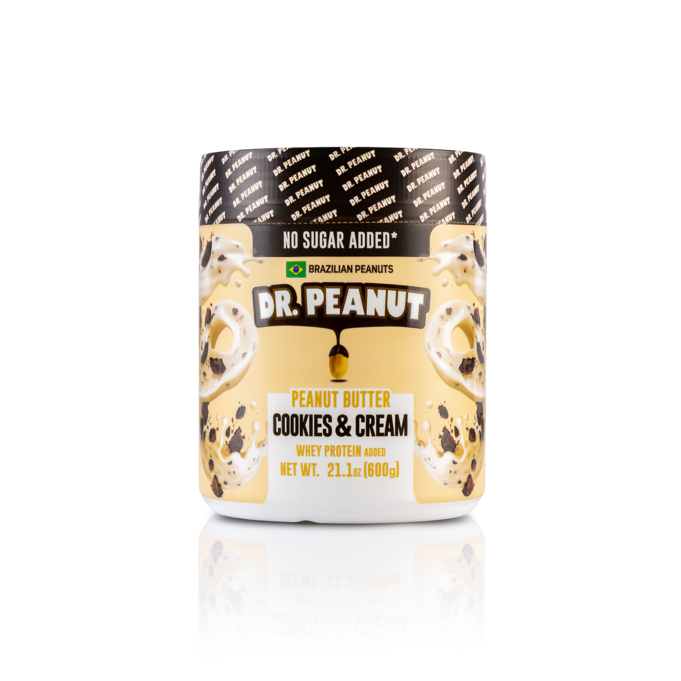 Dr. Peanut Peanut Butter Cookies & Cream/ Pasta de Amendoim 600 G