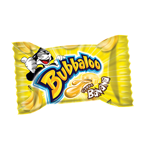 Bubbaloo Banana Bubble Gum/Chiclete Banana 5 Gr