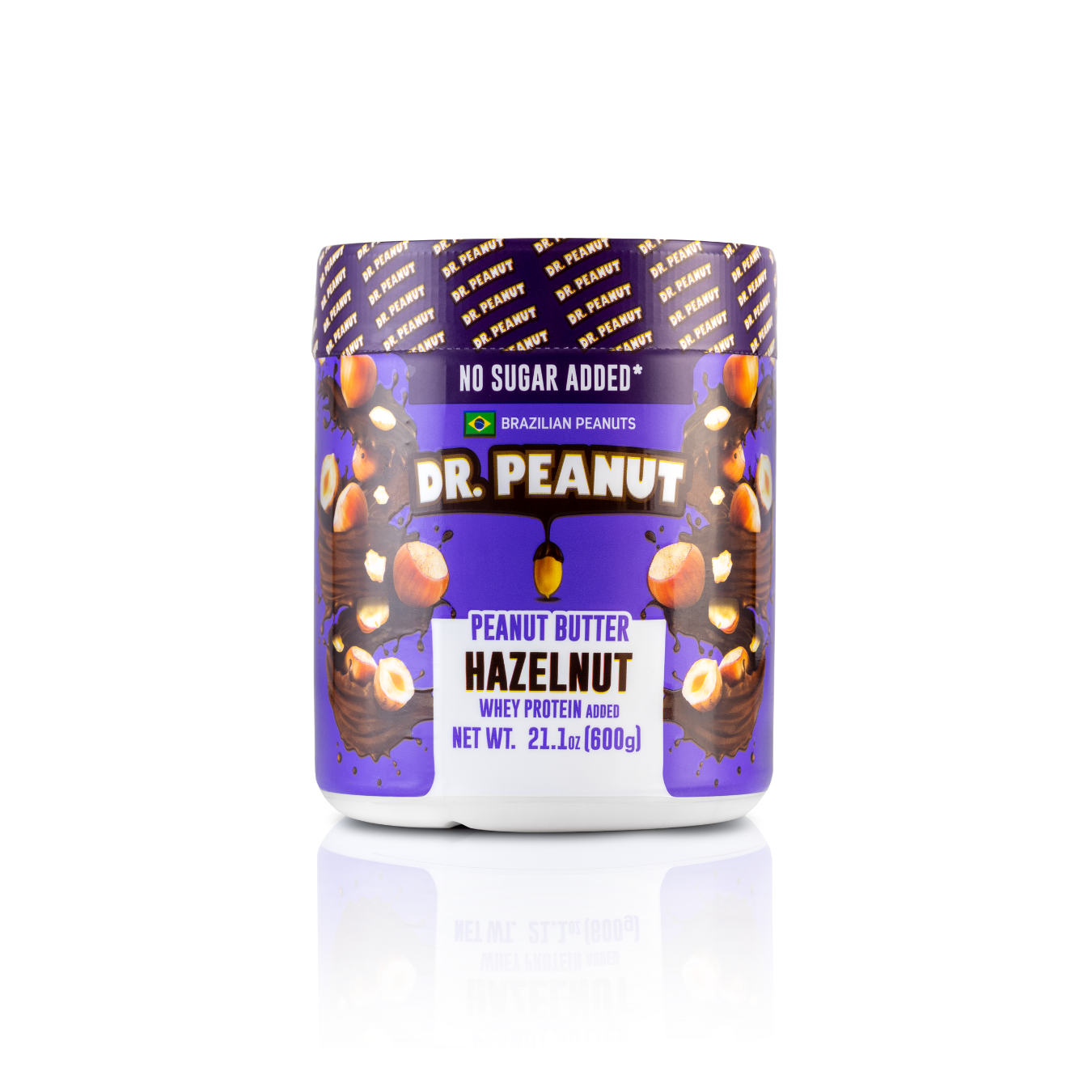 Dr. Peanut Peanut Butter Hazenut/ Pasta de Amendoim Avela 600 G