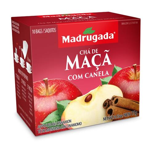 Madrugada Apple w Cinnamon Tea Cha Maca C Canela 10 Gr