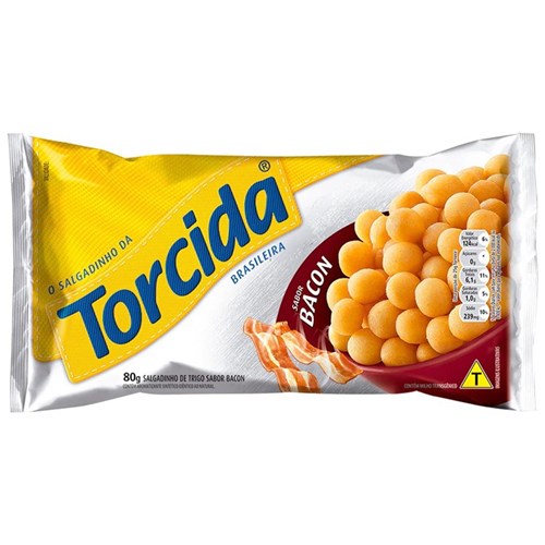 Torcida Bacon Snack/Salgadinho Bacon 60 Gr