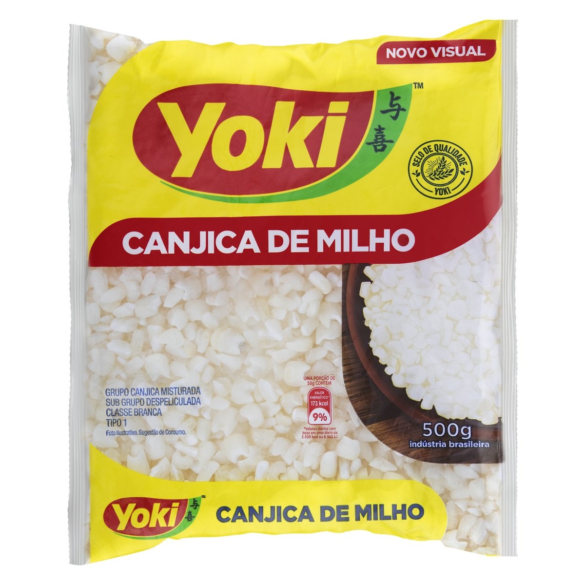 Yoki White Corn Course/Canjica Cristal 500 GR.