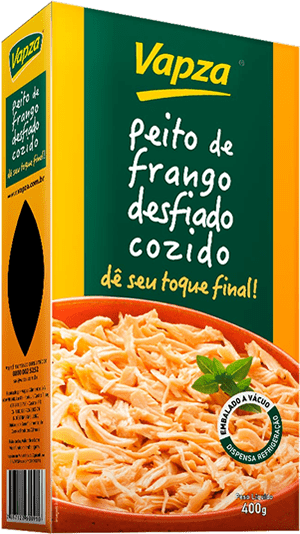Vapza Shredded Chicken Breast/Peito Frango Desfiado 400 Gr