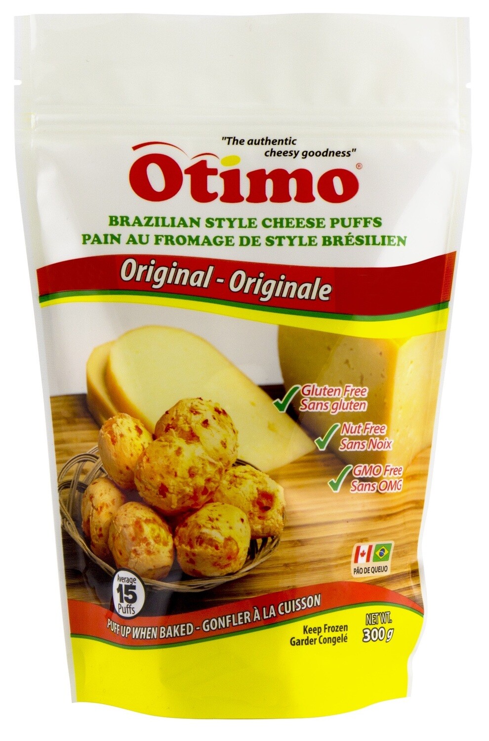 Otimo Cheese Puff Original /Pao de Queijo Originale 300 GR