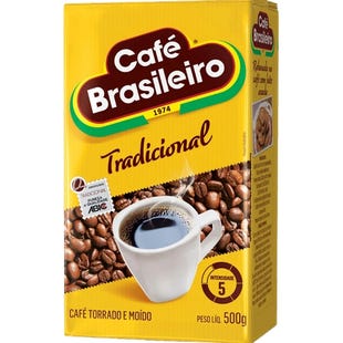 Brasileiro Traditional Coffee/ Cafe Tradicional 500 G