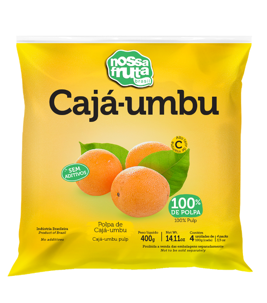 Nossa Fruta Caja- Umbu Pulp/ Polpa Caja-Umbu 400g