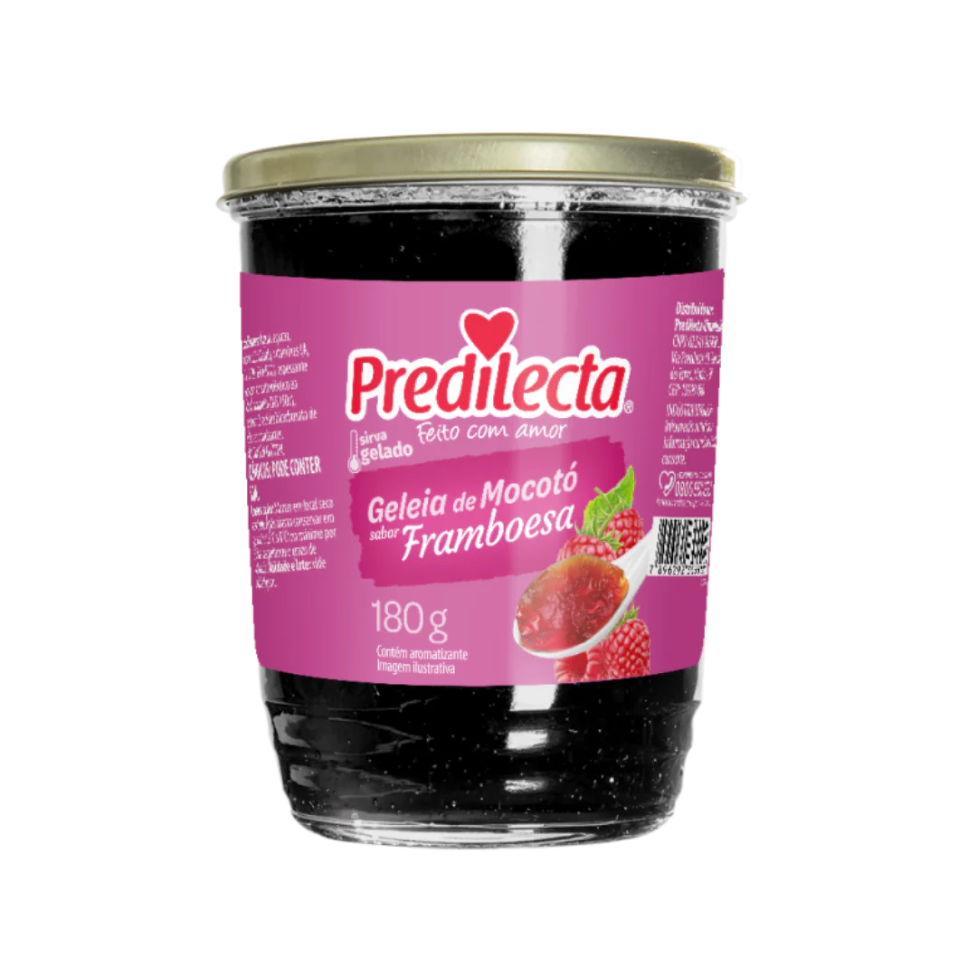 Predilecta Mocoto Jelly Raspberry/ Geleia Mocoto Framboesa 180gr