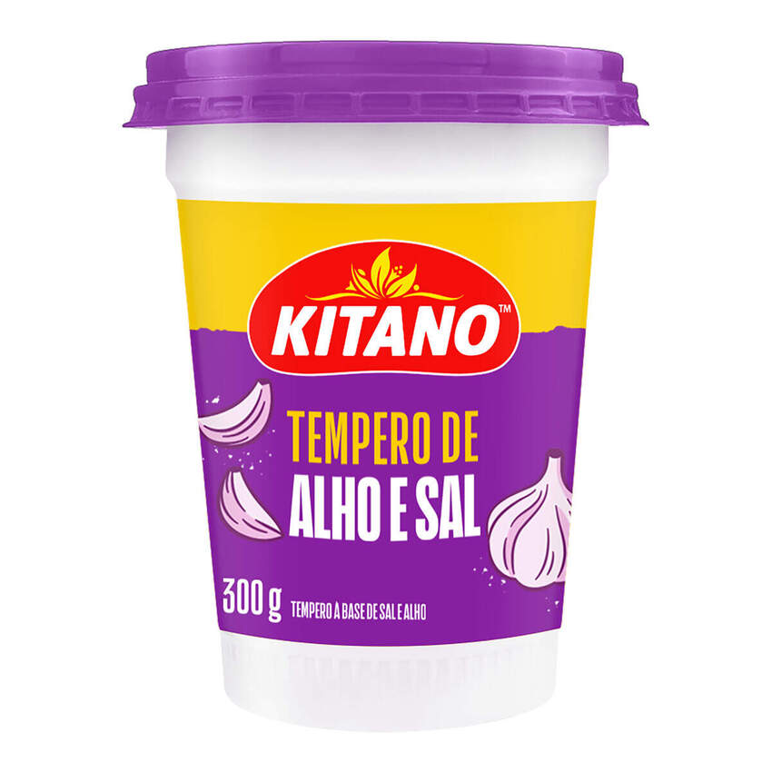 Kitano Seasoning Garlic and Salt/ Tempero a Base de Sal e Alho 300g