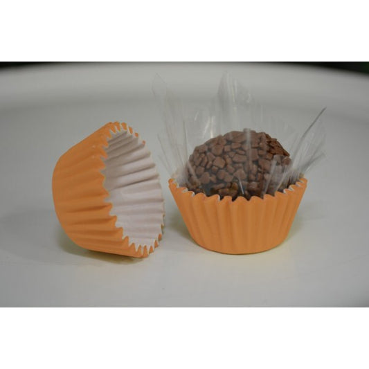 Vipel Paper Cups for Sweet Orange/ Forminha de Doces Laranja No.4 100 Units