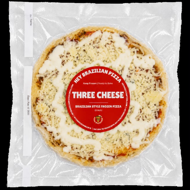 Hey Brazilian Pizza Three Cheese 8in