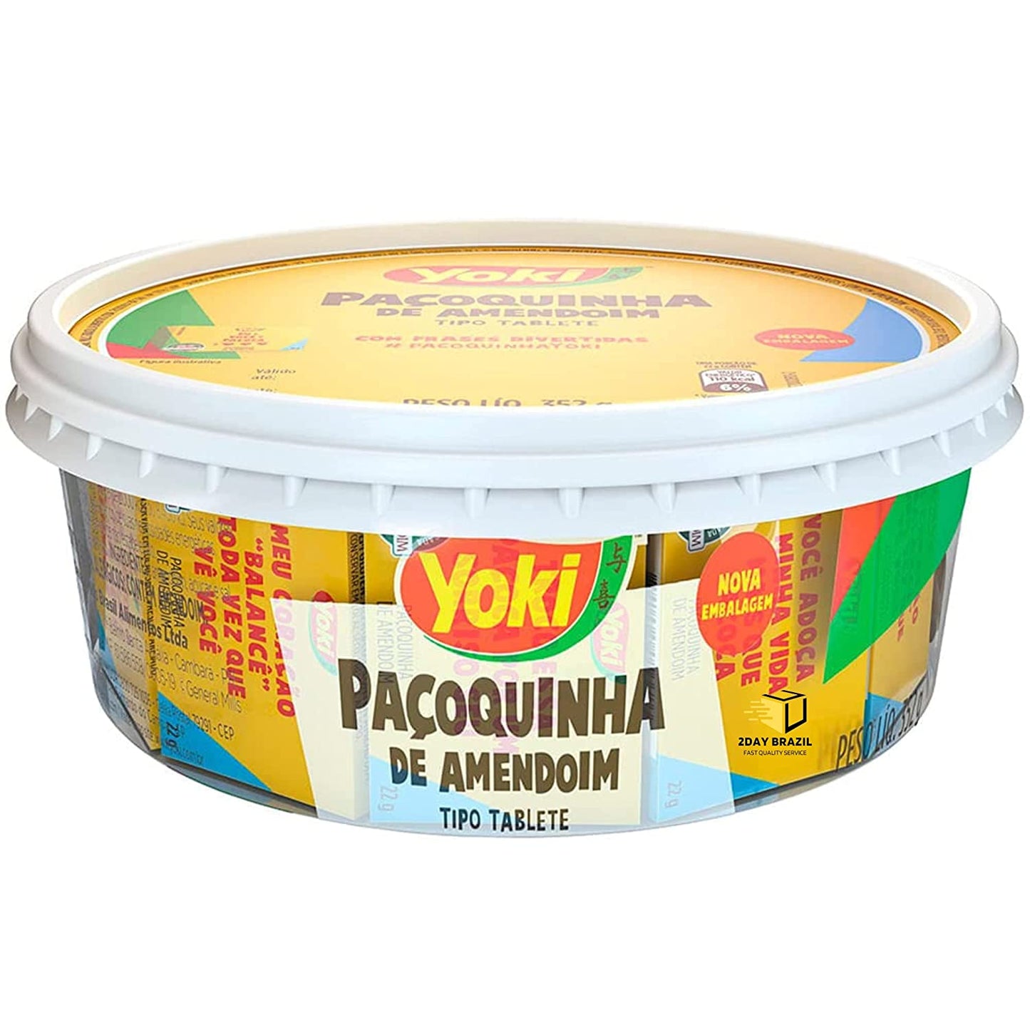 Yoki Round Peanut Candy/ Pacoquinha de Amendoim 352g