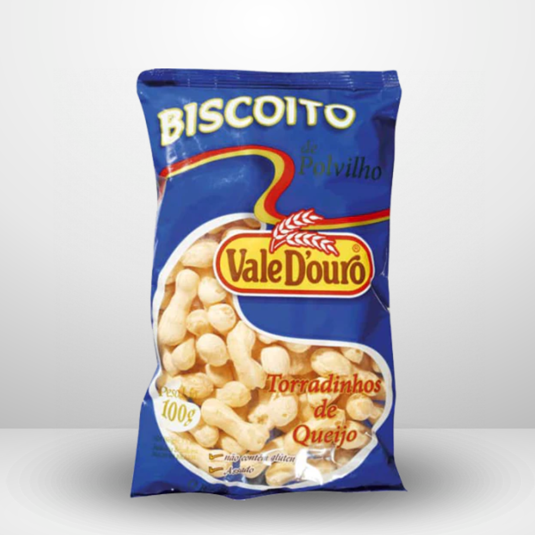 Vale Douro Cheese Starch Cookies/Biscoito Polvilho Queijo 100 Gr