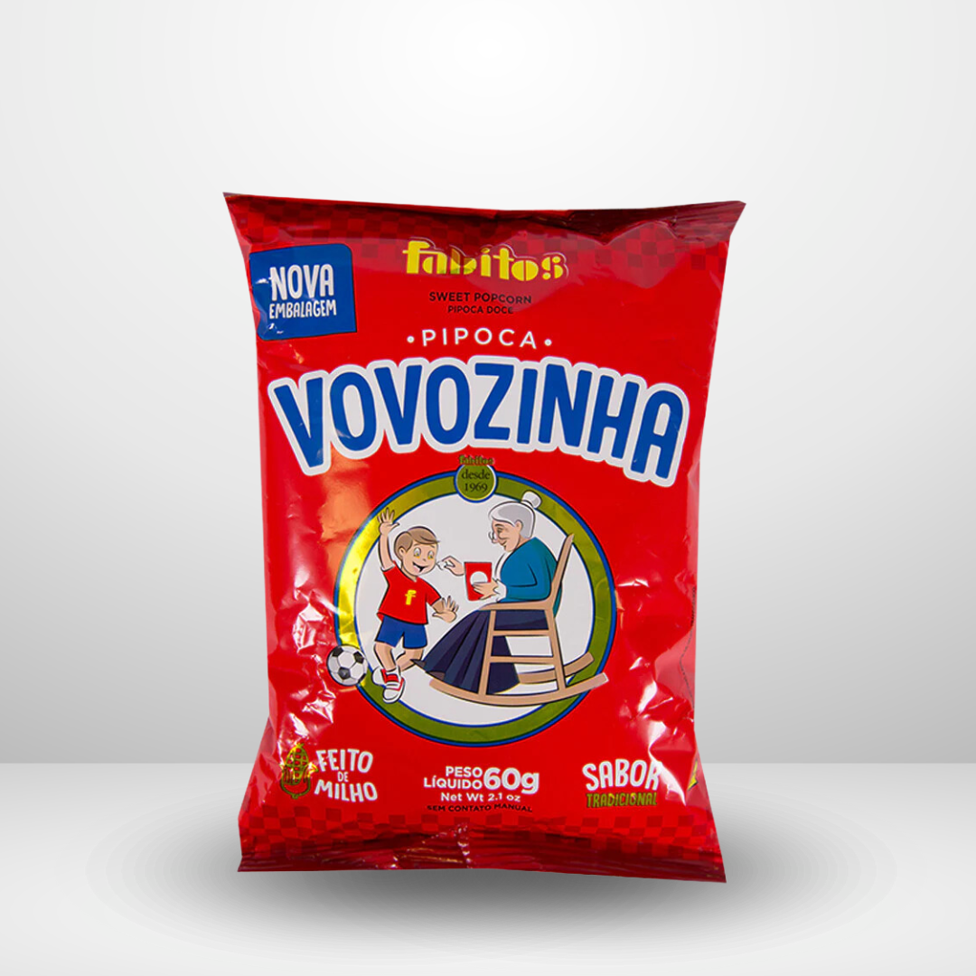 Vovozinha Sweet Popcorn/Pipoca Doce 60 Gr