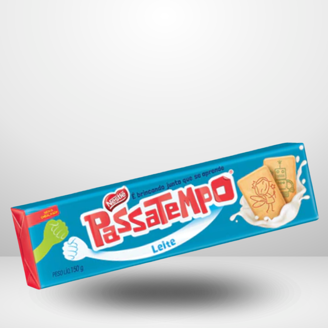 Nestle Passatempo Milk Cookie/ Biscoito e Leite 150 Gr