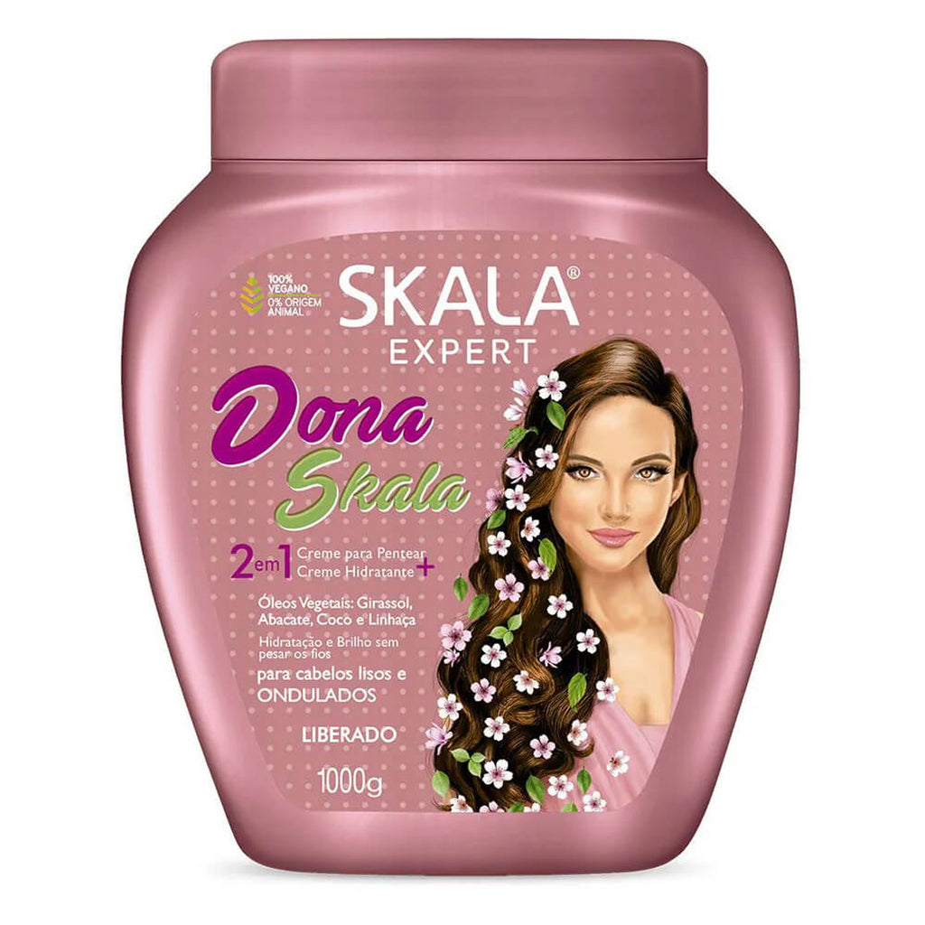 Skala Dona Skala Treatment and Styling Cream/ Tratamento e Creme para Pentear 3 en 1000g