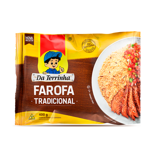 Da Terrinha Cassava Flour/ Farofa Tradicional 400 Gr