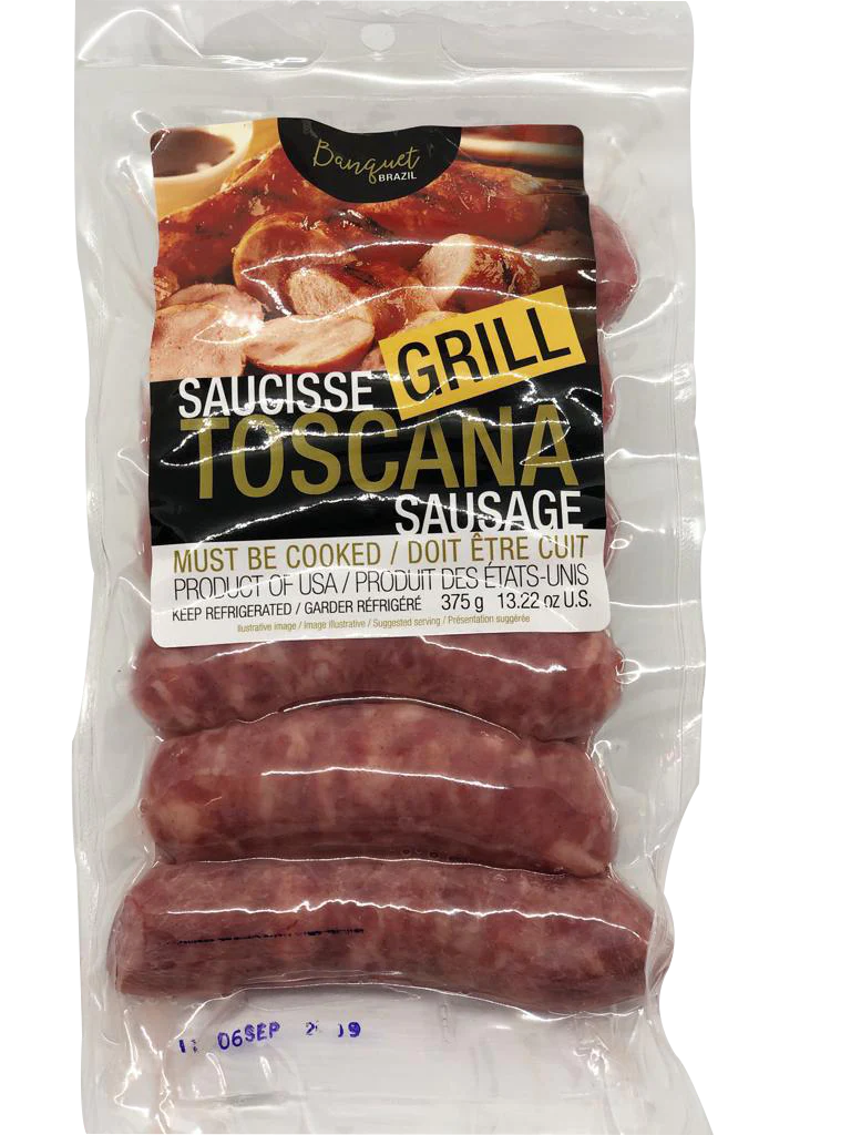 Banquet Brazil Toscana Sausage/ Linguica Toscana 375 Gr