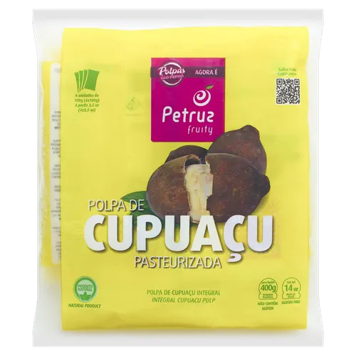 Petruz Cupuacu Pulp/ Polpa de Cupuacu 400 Gr
