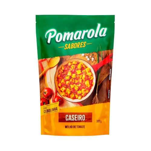 Pomorola Tomato Sauce w/Onions/ Molho de Tomate Caseiro c/Cebolinha 300g