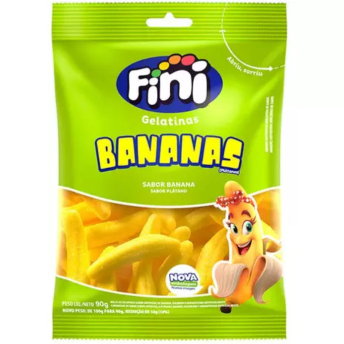 Fini Bananas Jelly Candy/ Balas de Gelatina Banana 90 Gr