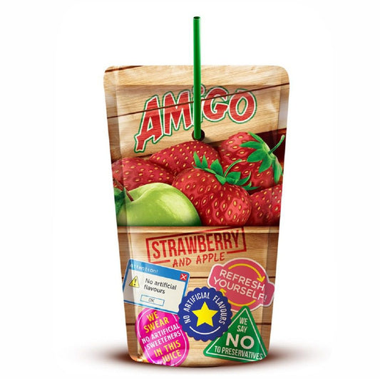 Amigo Juice Strawberry/Suco Morango 200 Ml