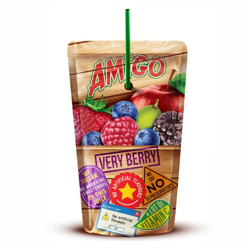 Amigo Juice Very Bery/Suco Very Berry 200 Ml