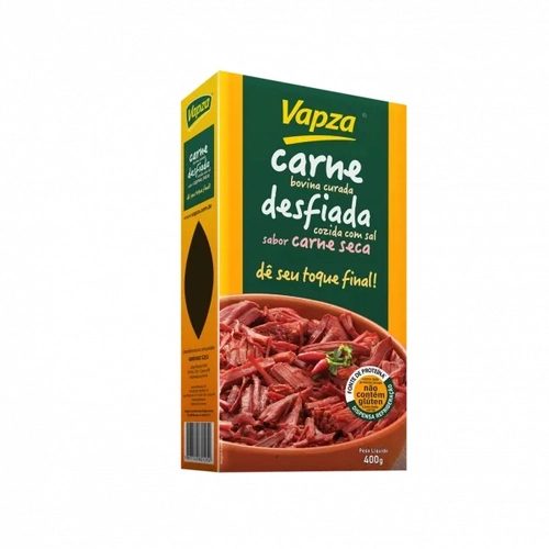 Vapza Shredded Jerked Corned Beef/Carne Seca Desfiada 400 Gr