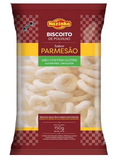 Nazinha Parmesan Starch Snack/Biscoito Polvilho Parmesão 150g