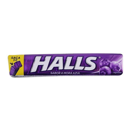 Halls Blackberry Candy/Bala Amora 25.2 Gr