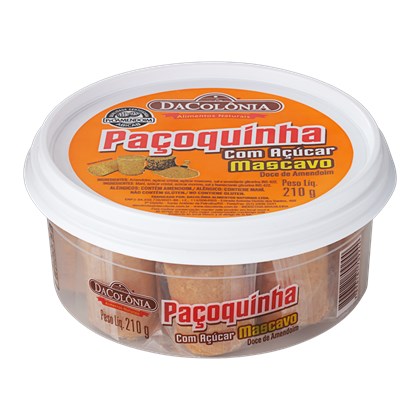 Da Colonia Ground Peanut Bar Brown Sugar/Pacoquinha Rolha Acucar Mascavo  210 Gr