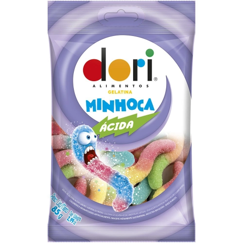 Dori Minhoca Acid Jelly Candy/ Balas de Gelatina Acida 85 G