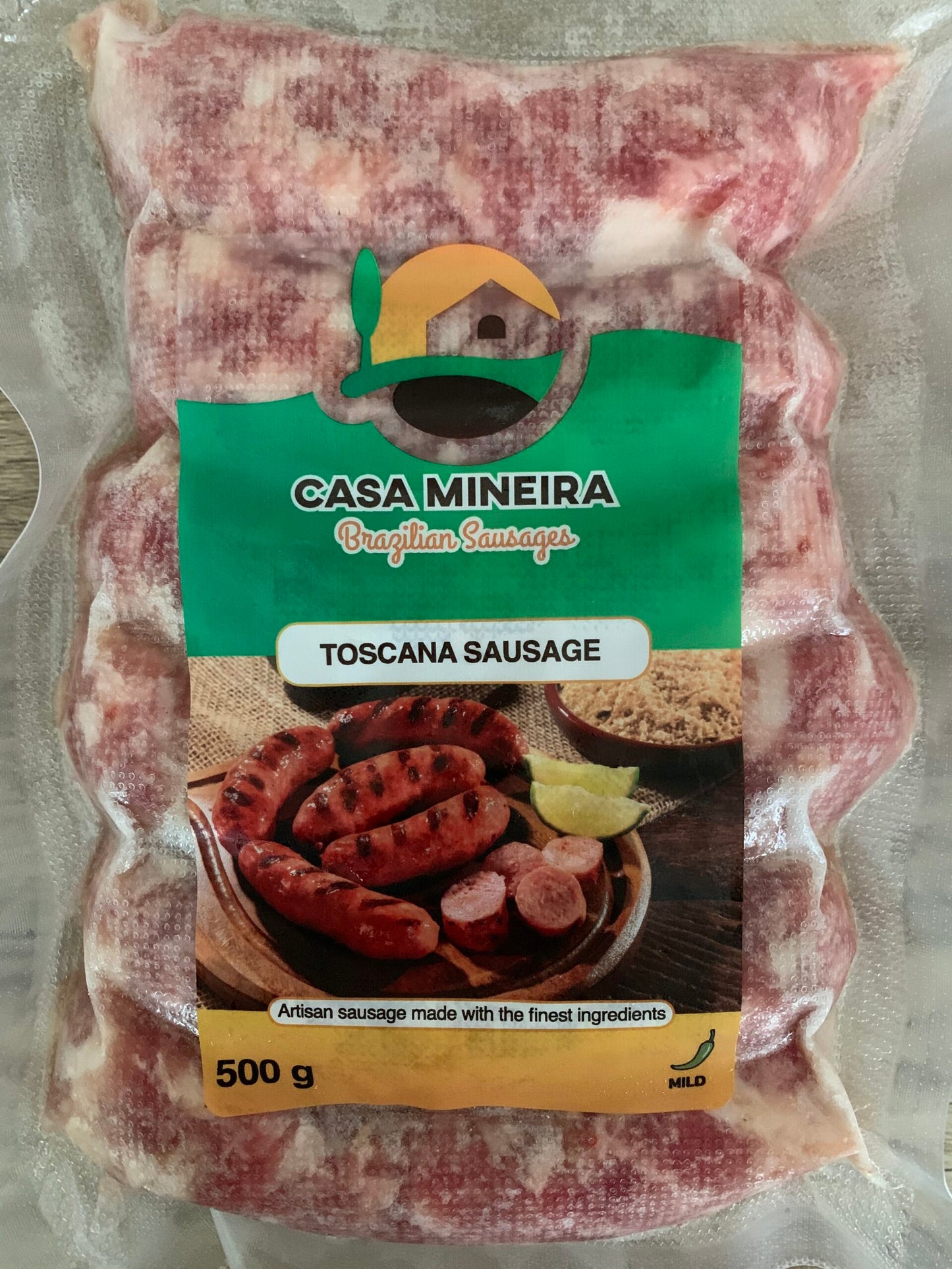 Casa Mineira Toscana Sausage/Linguica Toscana 500 Gr