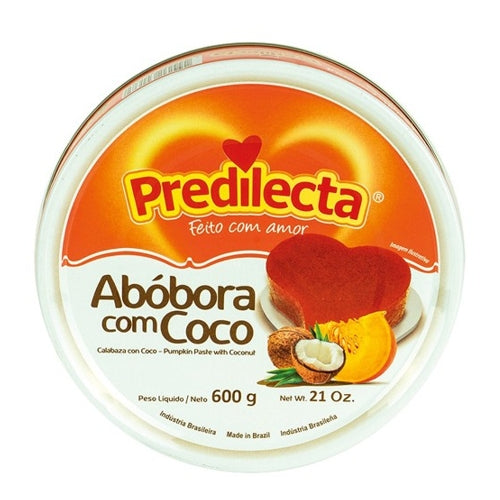 Predilecta Pumpkin Paste w/Coconut/Doce Abobora com Coco 600 Gr