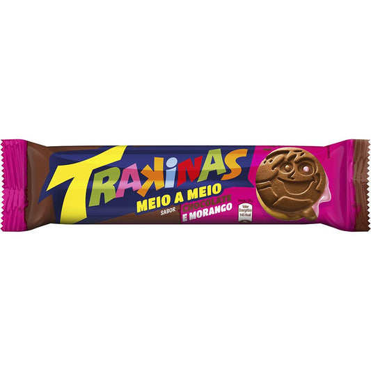 Trakinas Strawberry Cookies / Bolacha Recheada Morango 126 Gr