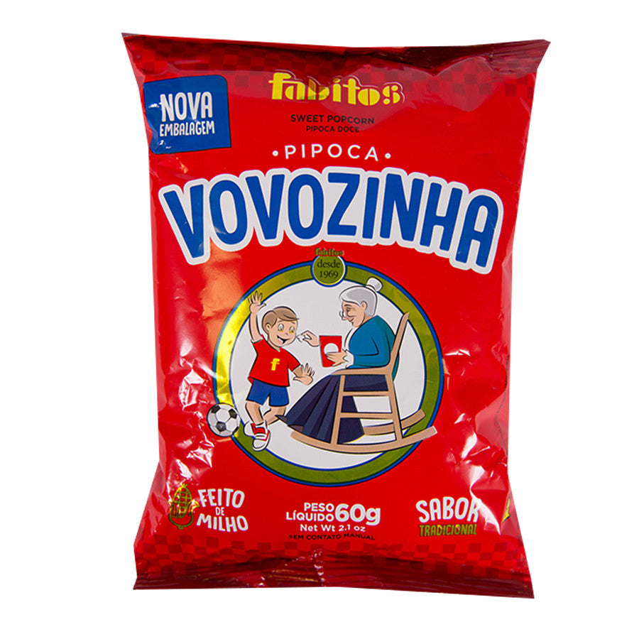 Vovozinha Sweet Popcorn/Pipoca Doce 60 Gr