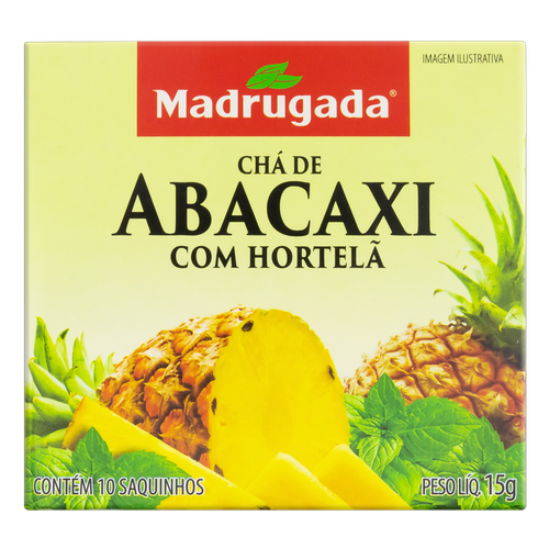 Madrugada Pineapple W/Mint Tea/Cha Abacaxi c/Hortela 15 Gr