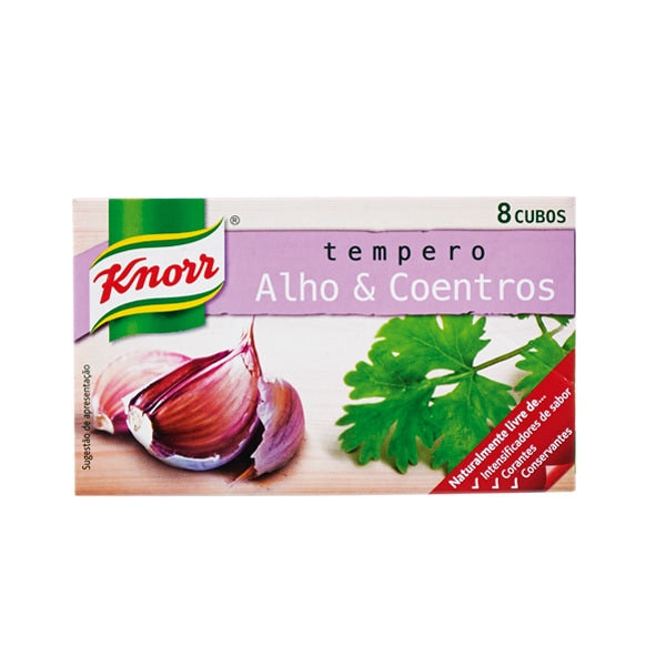 Knorr Cubes Garlic and Coriander Seasoning/Tempero Cubos Alho e Coentros 80 Gr