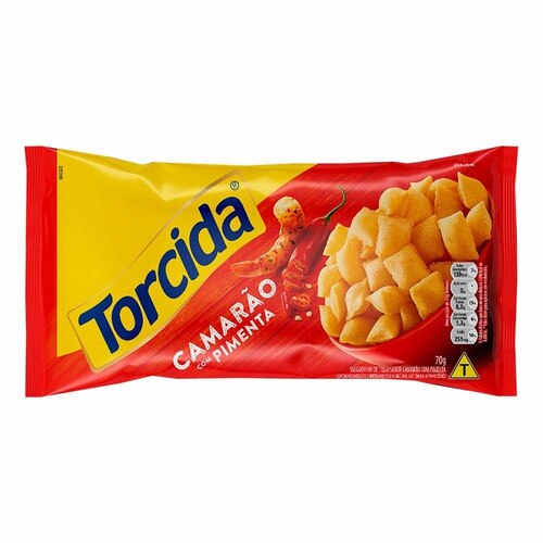 Torcida Shrimp Snack/Salgadinho Camarao com Pimenta 70 Gr